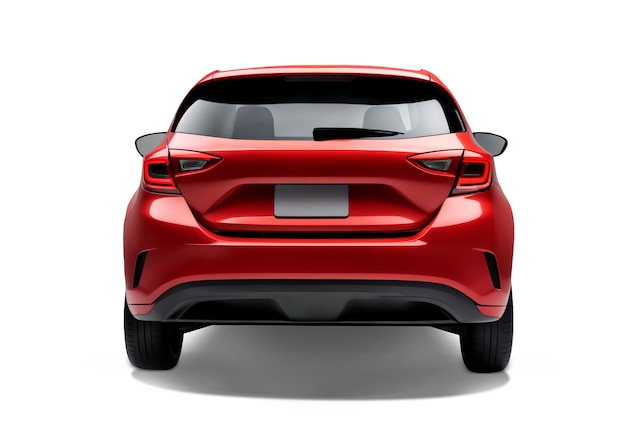 Rotes isoliertes Auto