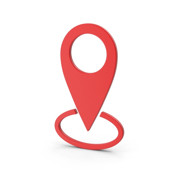 Rotes Karten-Pin-Symbol