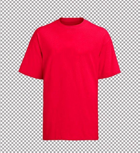 Rotes T-Shirt getrennt auf Weiß