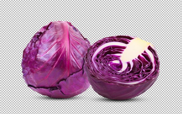 PSD rotkohl isoliert