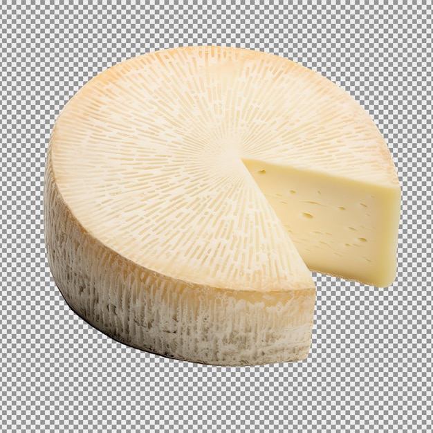 PSD roue de fromage isolée sur le fond blanc