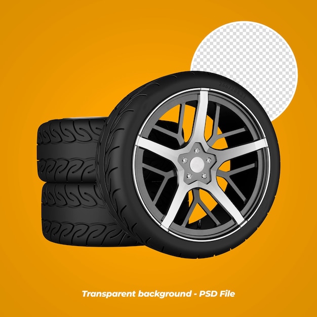 Roues De Voiture 3d