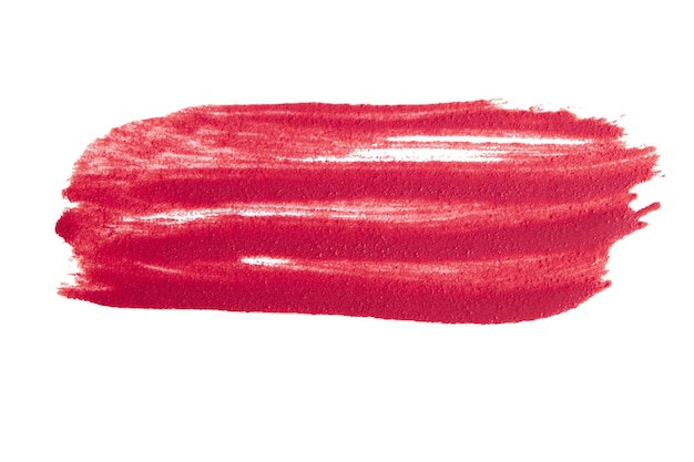 Un rouge à lèvres liquide rose mat sur un fond vide