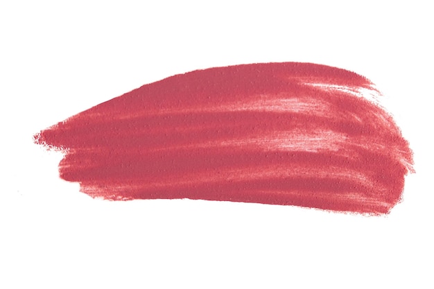 Un rouge à lèvres liquide rose mat sur un fond vide