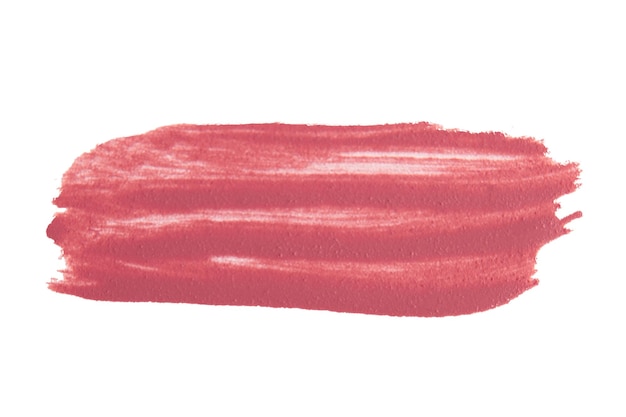 Un rouge à lèvres liquide rose mat sur un fond vide