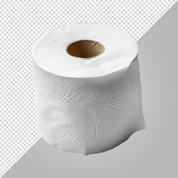 PSD un rouleau de papier toilette est montré avec un cercle brun sur le fond