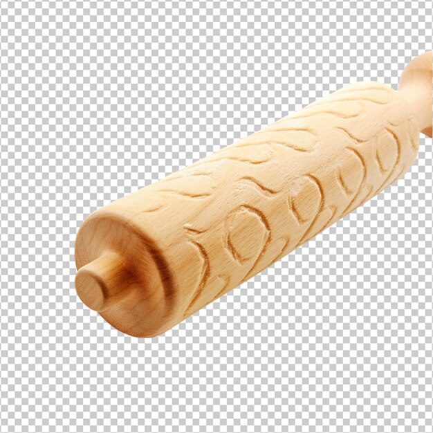 PSD rouleaux de bois sur fond transparent