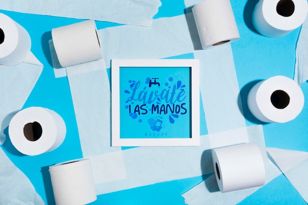 Rouleaux De Papier Toilette Avec Cadre