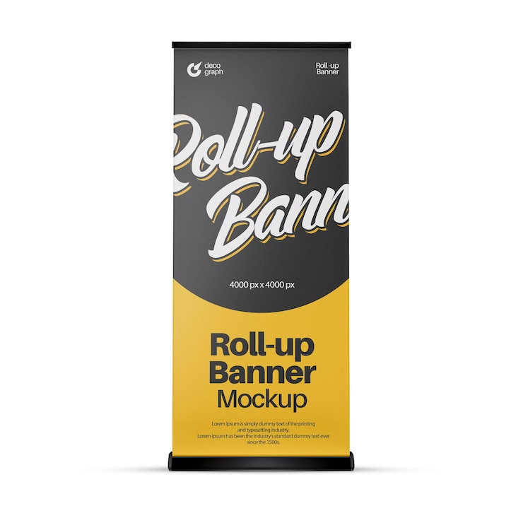 PSD rouler la maquette de bannières
