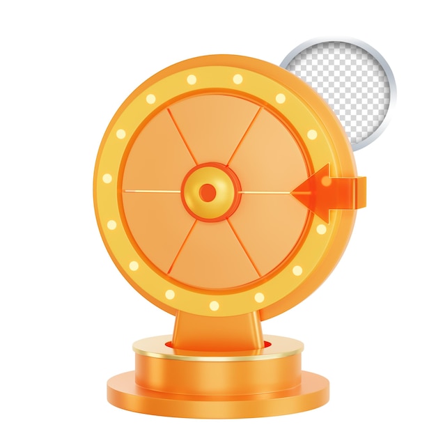 Roulette wheel machine 3d icon
