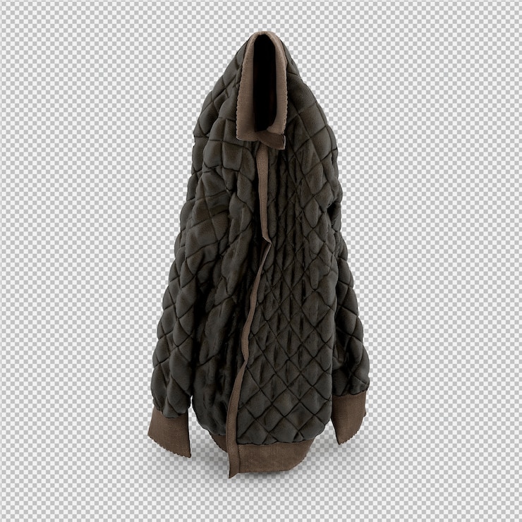PSD roupa isométrica como 3d isolado render