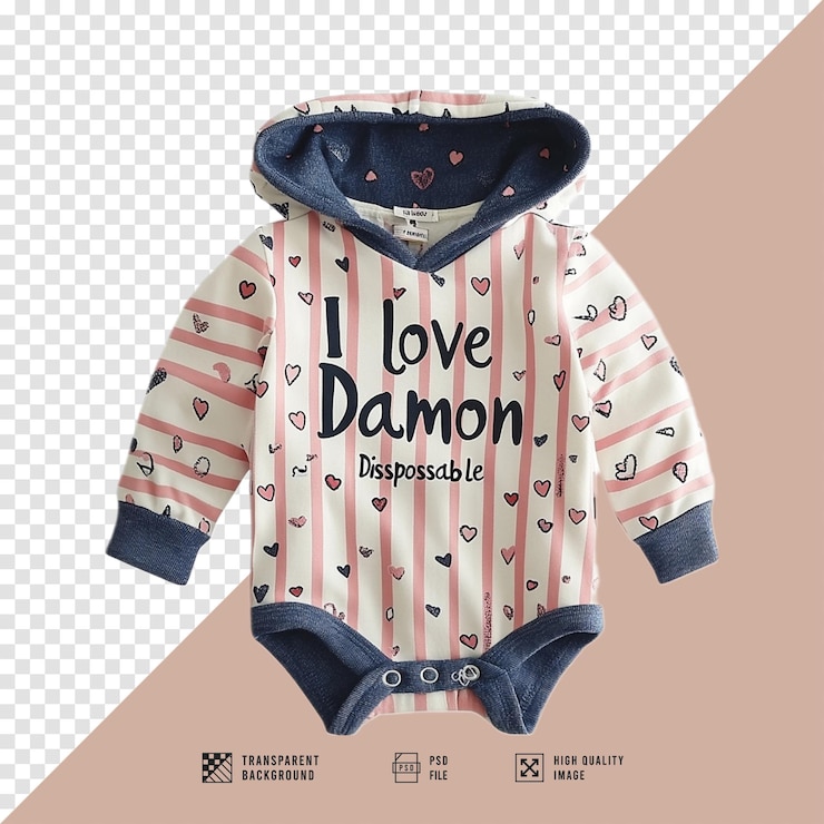 PSD roupas de dormir de bebê imagem sem fundo qualidade hd