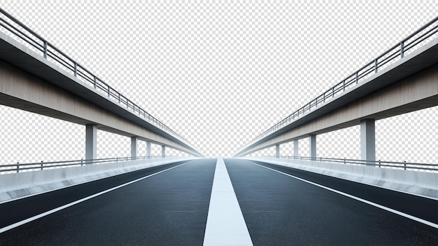 La route de l'autoroute est transparente.