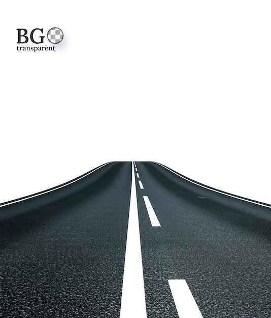 La route PNG est transparente