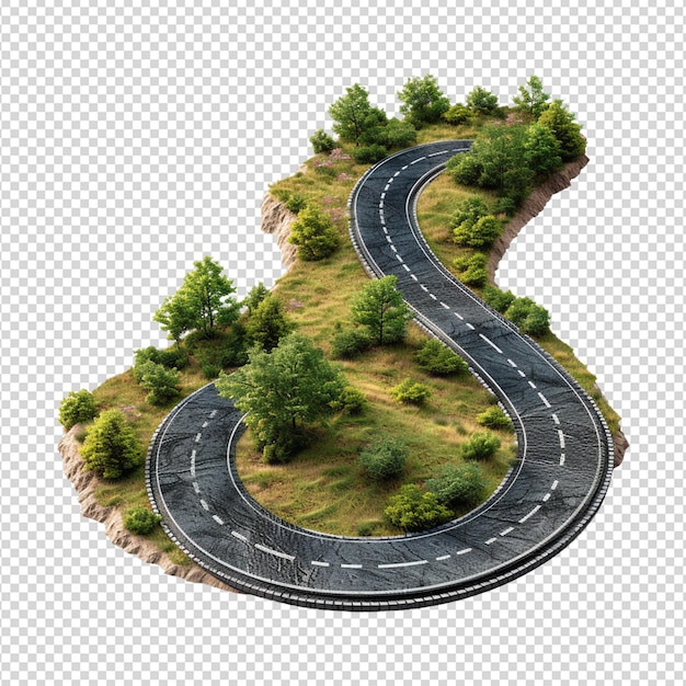 PSD route sinueuse 3d