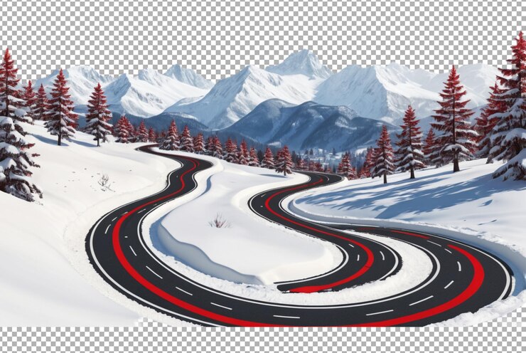 PSD la route sinueuse de l'hiver