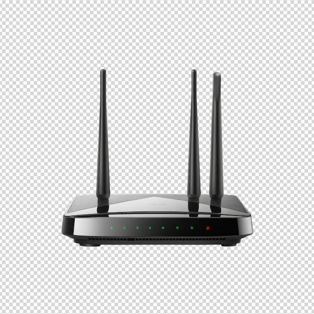 Router-Bild, isoliert auf durchsichtigem Bild