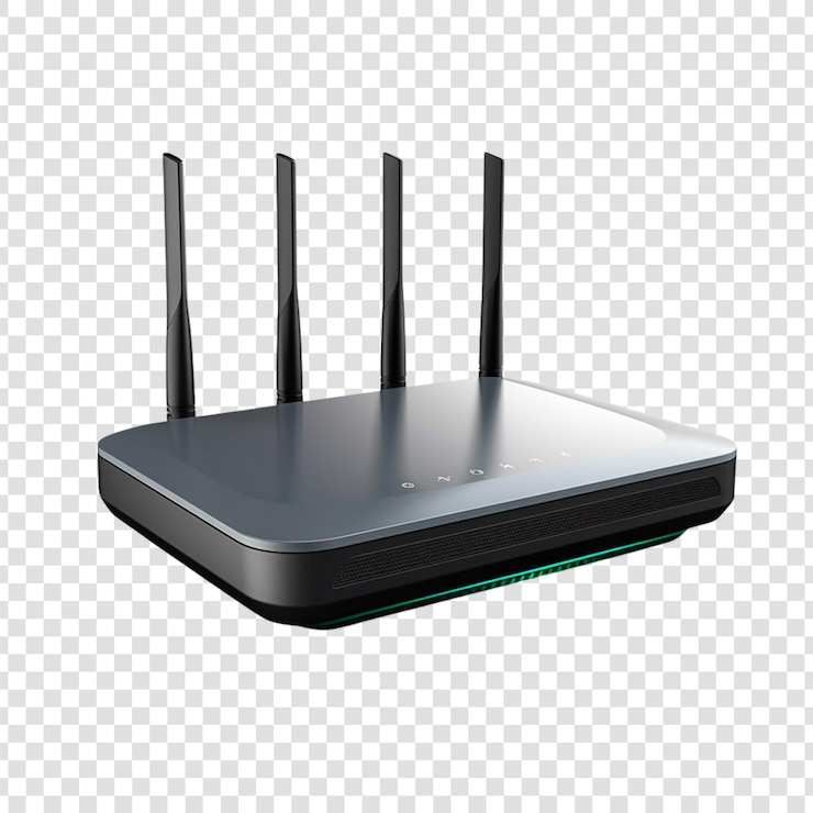 PSD router isoliert auf einem transparenten hintergrund