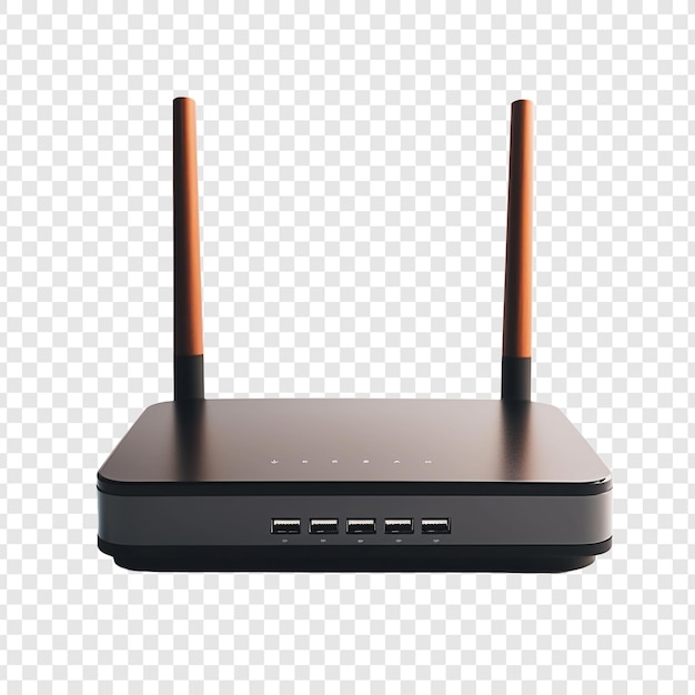 Router isoliert auf transparentem hintergrund