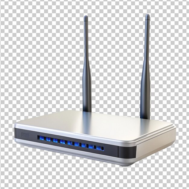 PSD router wifi de fundo transparente