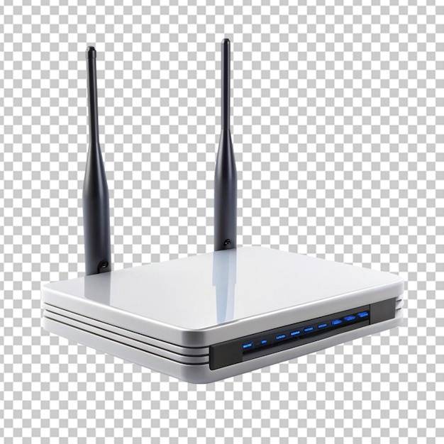 PSD router wifi de fundo transparente