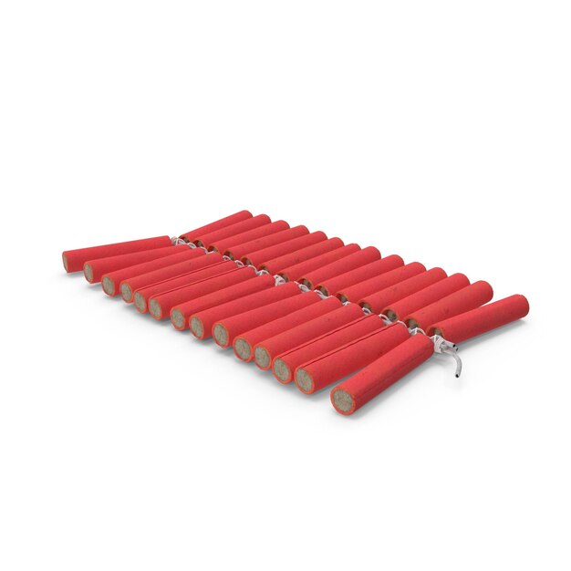 Row of Red Firecrackers