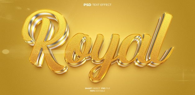 Royal 3d editierbarer texteffekt