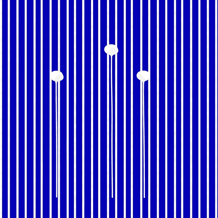 PSD royal stripe pattern con icona di golf club e larghezze variabili natura ispirata abstract outline art
