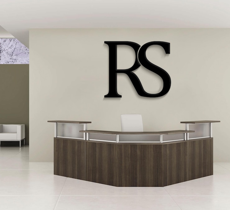 PSD rs monogram logo vector design art (arte del disegno vettoriale del monogramma)