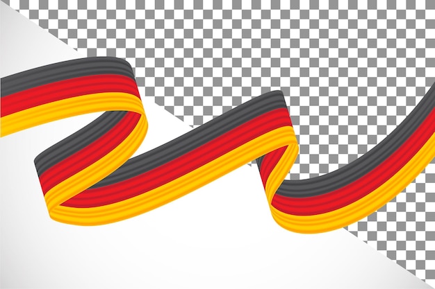 PSD ruban 3d du drapeau allemand-7