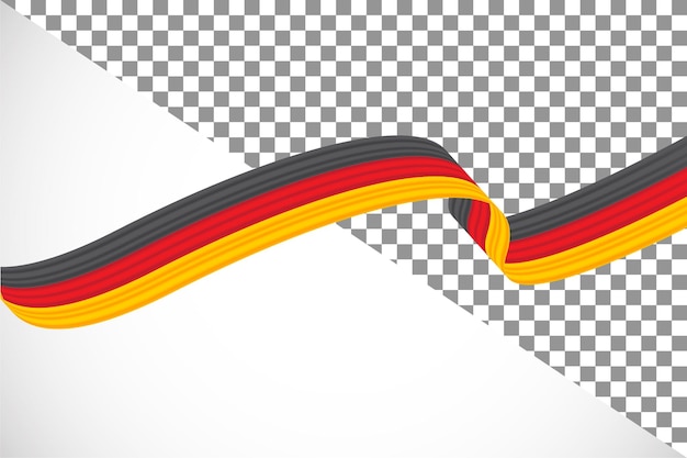 PSD ruban 3d du drapeau allemand33