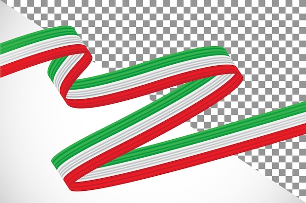 Ruban 3d Du Drapeau Iranien15