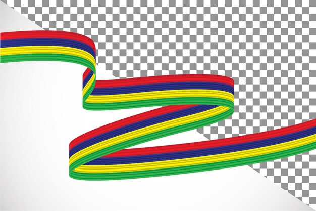 Ruban 3d Du Drapeau Mauricien-6