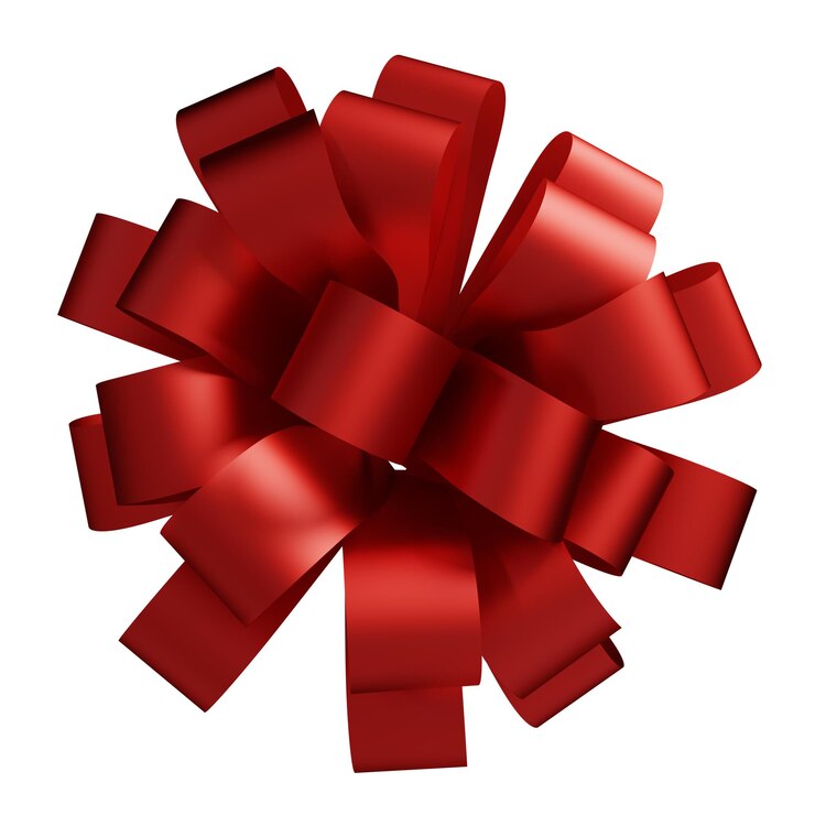 PSD ruban de couleur rouge et fond en forme d'arc rendu 3d