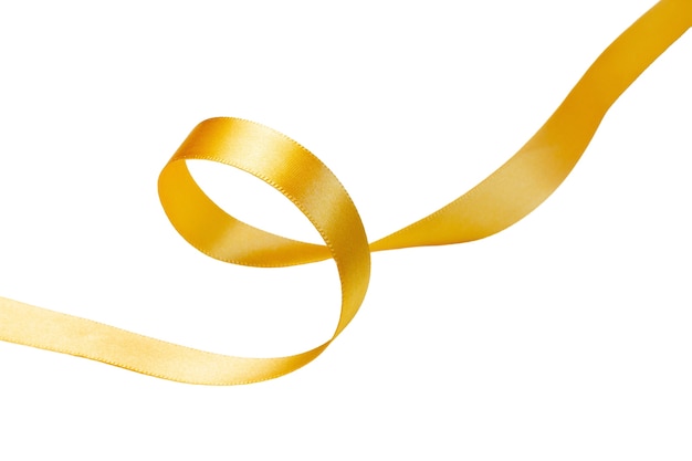 Ruban jaune isolé