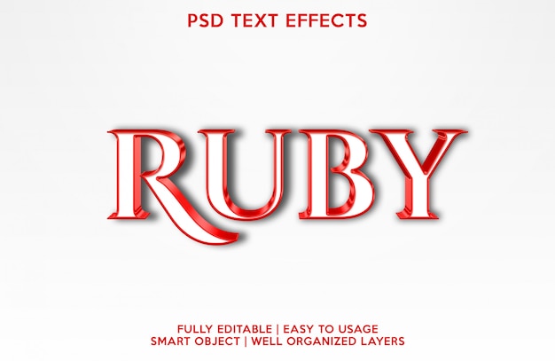 Ruby-Texteffekt