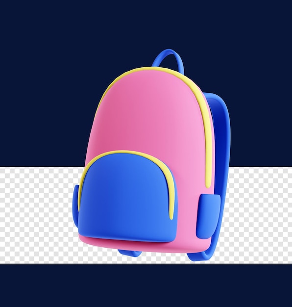 Rucksack 3d-symbol illustration