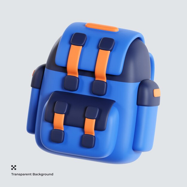 Rucksack 3d-symbol