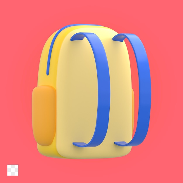 Rucksack 3d-symbol