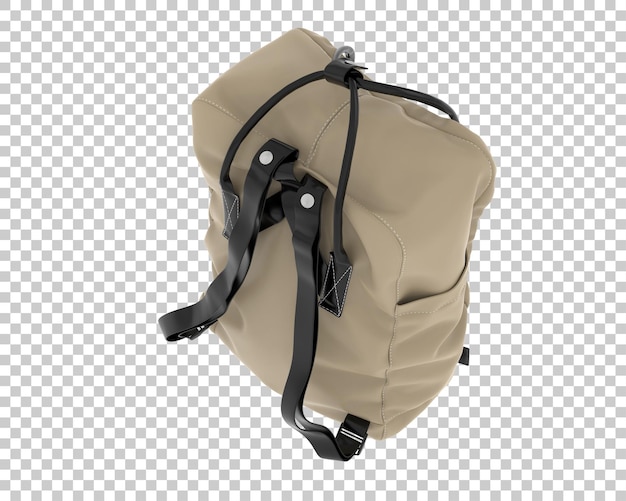 Rucksack isoliert auf transparentem hintergrund, 3d-darstellung