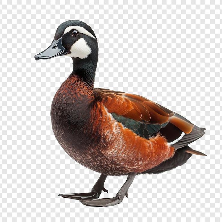 PSD ruddy shelduck un uccello acquatico vibrante