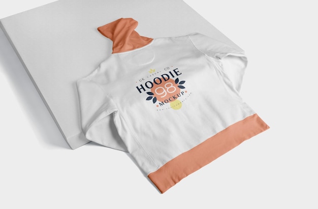 Rückseite des hoodie-modells