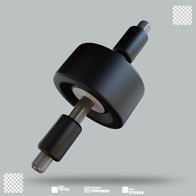Rueda abdominal de ilustración 3D 2