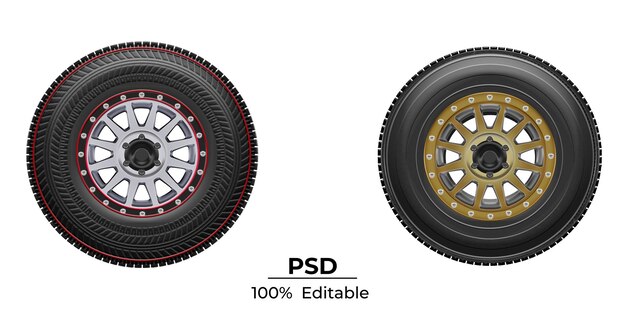 PSD ruedas de automóviles