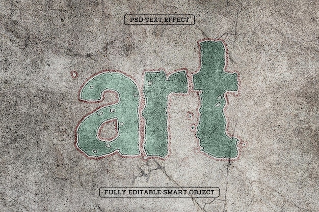 Rugged Paint Style Kunst-Text-Effekt