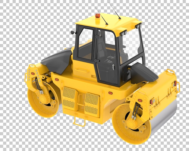 Rullo stradale su sfondo trasparente 3d rendering illustrazione