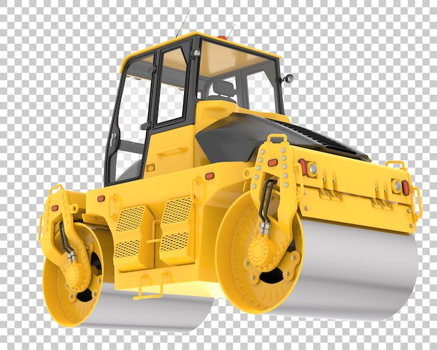Rullo stradale su sfondo trasparente 3d rendering illustrazione