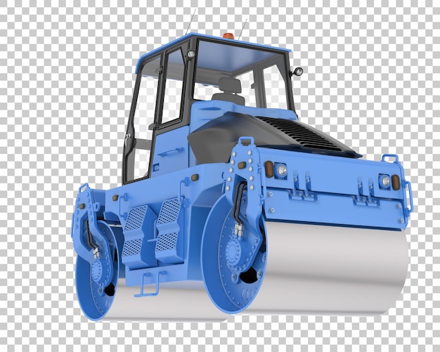 Rullo stradale su sfondo trasparente 3d rendering illustrazione