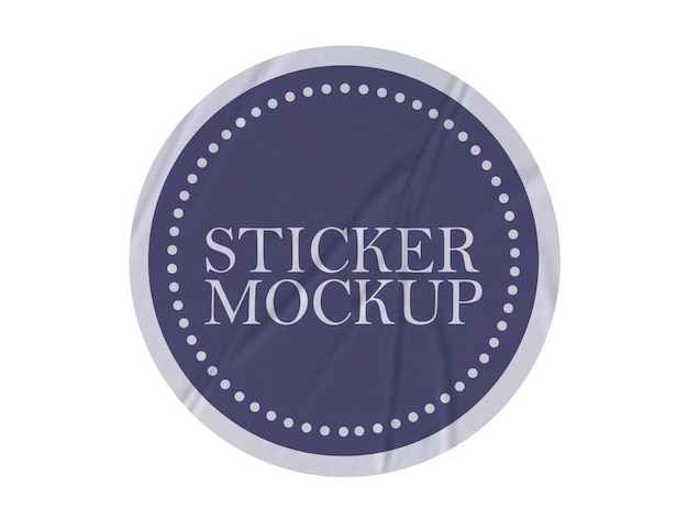 Runde Aufkleber-Mockup