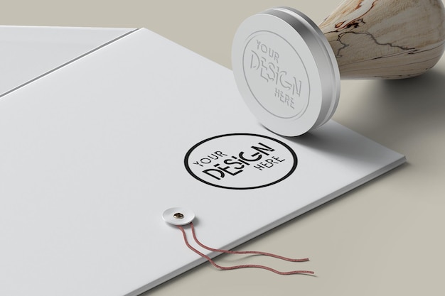 Runder Stempel Logo Mockup